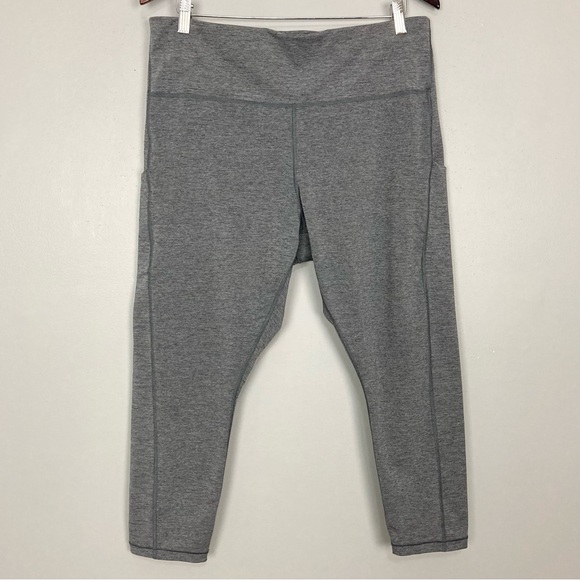 Athleta Ultimate Stash Pocket 7/8 Leggings Women’s Size 2X Drawstring Waist Gray - Picture 2 of 11